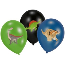PALLONCINI LATTICE 6PZ   27CM DINOSAURI