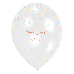 PALLONCINI LATTICE 6PZ   27CM CRAZY CAKE