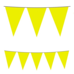 FESTONE BANDIERINE PVC   10MT GIALLO