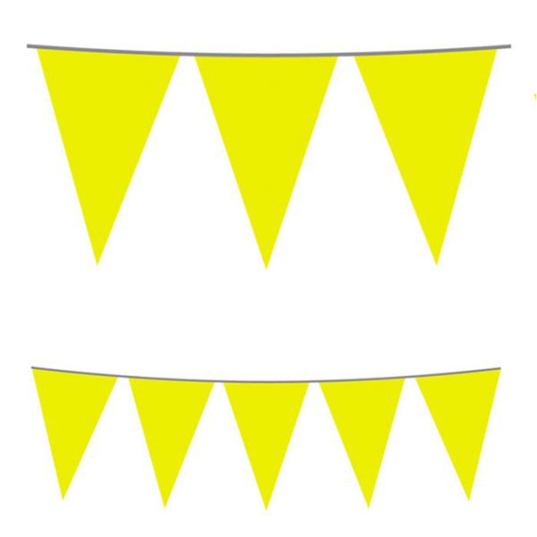 FESTONE BANDIERINE PVC   10MT GIALLO
