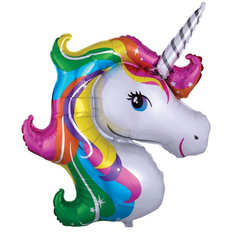 PALLONCINO MYLAR 83CM    UNICORNO RAINBOW