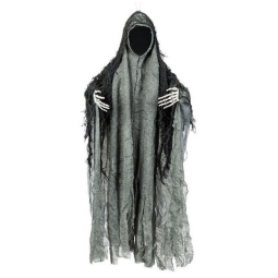 DECORAZIONE FANTASMA NERO 46CM