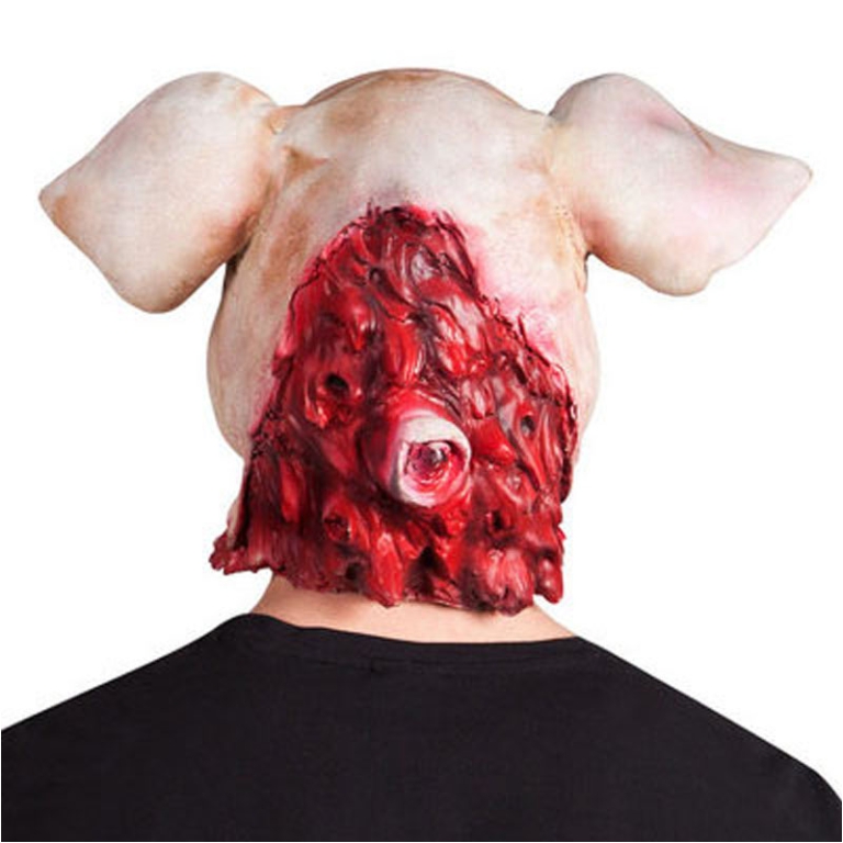 MASCHERA LATEX MAIALE    INSANGUINATO 2