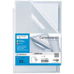 BUSTE PLASTICA A L CAPRI 22X30 LISCE 25PZ