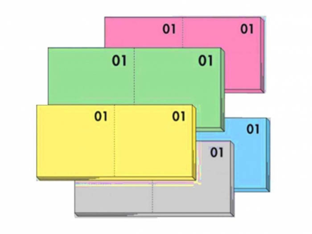 Blocchetti Numerati 1-100 BM BeMore | Confezione Da 10 | 13x6 Cm | Per Eventi, Feste E Sorteggi | Colori Assortiti - Foto 8