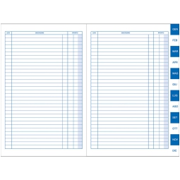 SCADENZIARIO 21X31 501/4 GEN-DIC 4 FOGLI PER MESE