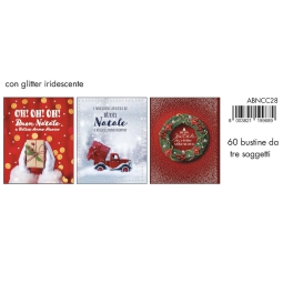 BIGLIETTI CHIUDIPACCO    3PZ SOGGETTI ASSORTITI