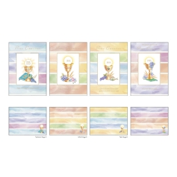 BIGLIETTI COMUNIONE 12PZ FOIL ORO