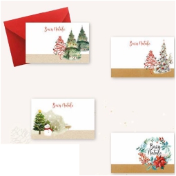 BIGLIETTI CON BUSTA 7X11 NICE CHRISTMAS 100PZ