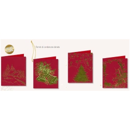 CHIUDIPACCO NATALE 96PZ 6X5CM ROSSO CON CORDINO
