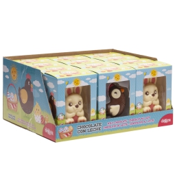 CIOCCOLATO GALLINA E CONIGLIO 55GR 12PZ EXPO