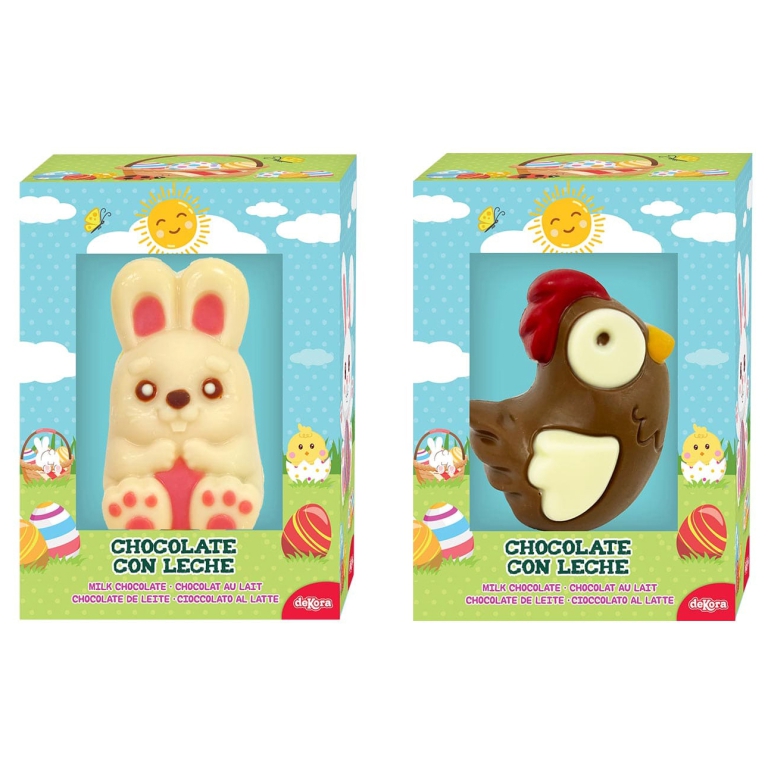CIOCCOLATO GALLINA E CONIGLIO 55GR 12PZ EXPO 2