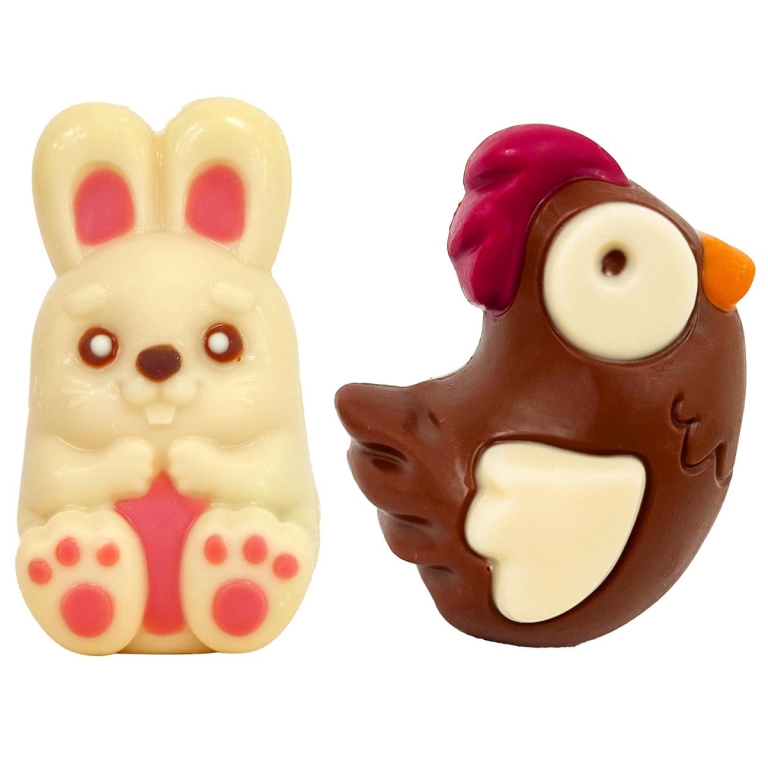 CIOCCOLATO GALLINA E CONIGLIO 55GR 12PZ EXPO 3