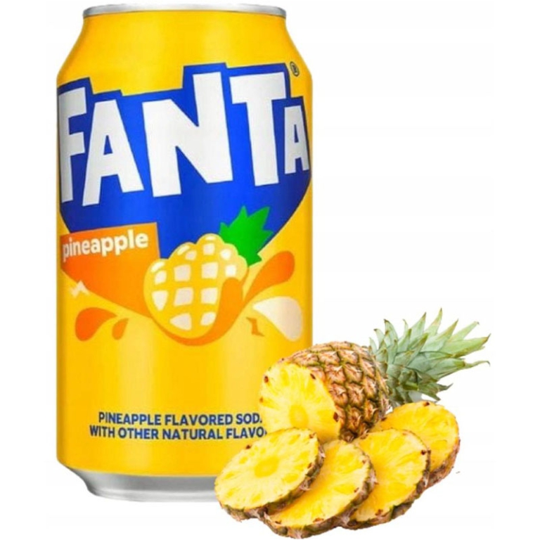 FANTA PINEAPPLE BIBITA   USA 355ML GUSTO ANANAS 2