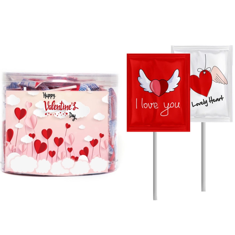 LECCA RED LOVE 6GR H10CM 100PZ CILINDRO