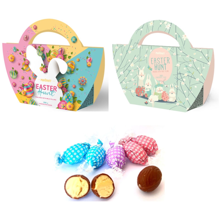 OVETTI CIOCCOLATO IN BORSETTA PASQUALE 100GR