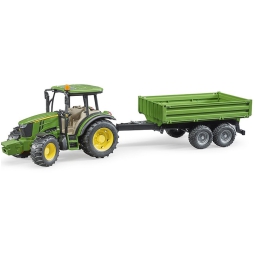 TRATTORE JOHN DEERE 5115M CON RIMORCHIO L26/32,5CM