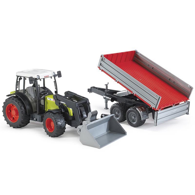 TRATTORE CLAAS NECTIS 267 F CON BENNA E RIMORCHIO 3