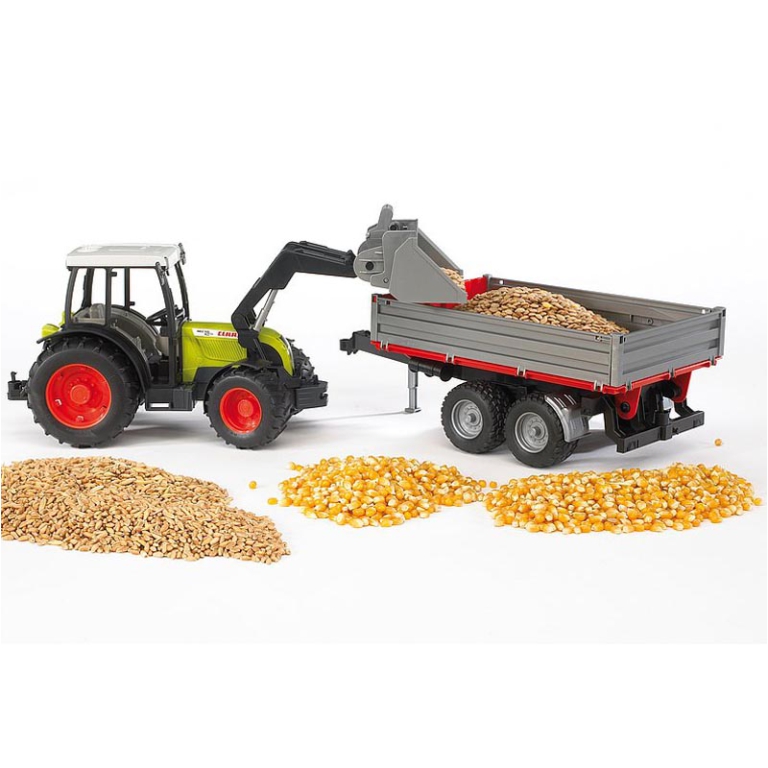 TRATTORE CLAAS NECTIS 267 F CON BENNA E RIMORCHIO 5