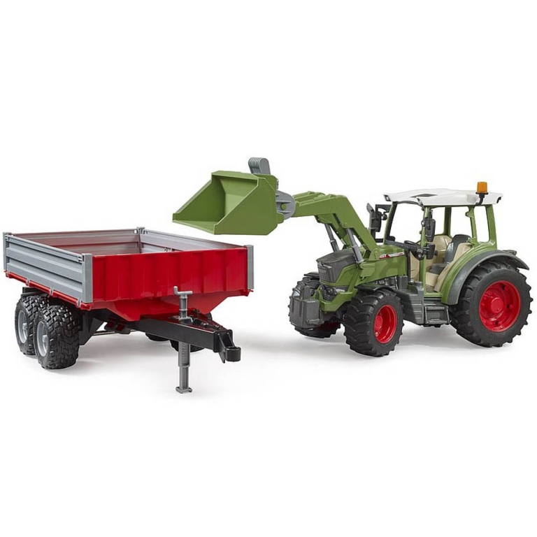 TRATTORE FENDT VARIO 211 CON BENNA RIMORCHIO L55CM 2
