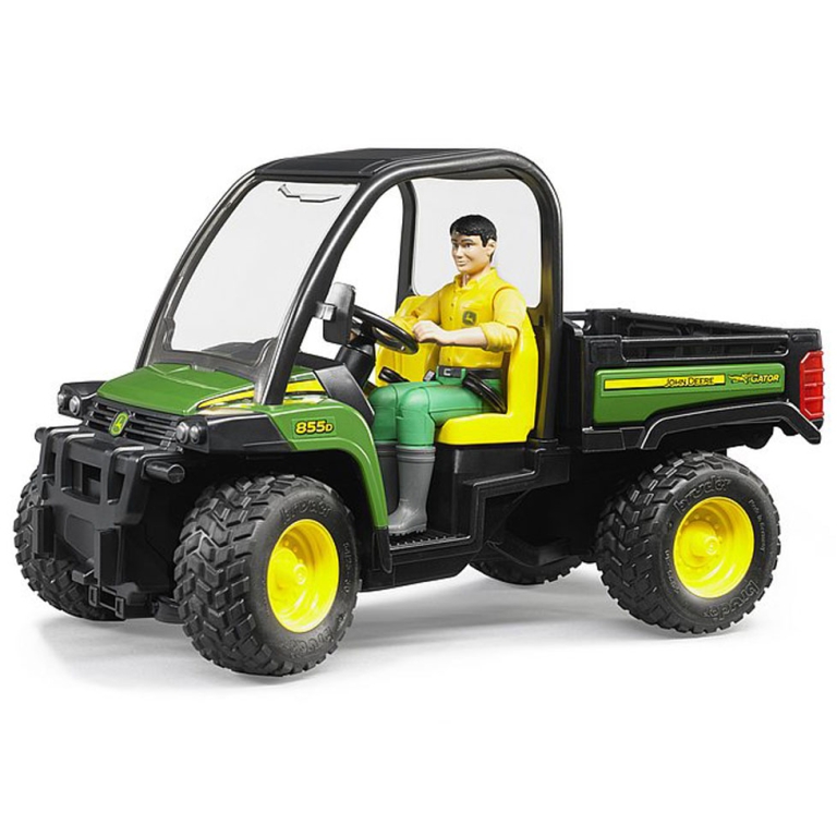 GATOR JOHN DEERE 855D CON FIGURA 22,6X11,3X14CM