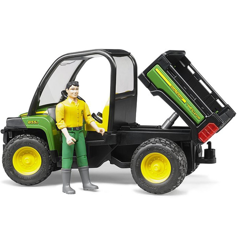 GATOR JOHN DEERE 855D CON FIGURA 22,6X11,3X14CM 2