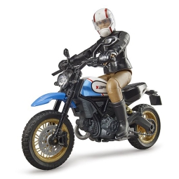 DUCATI SCRAMBLER DESERT SLED CON PILOTA 14X6X8CM