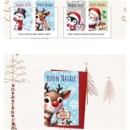 BIGLIETTI NATALE 48PZ 9X14CM SOGGETTI ASSORTITI
