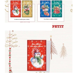 BIGLIETTI NATALE 48PZ 9X14CM SOGGETTI ASSORTITI