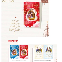 BIGLIETTI NATALE 48PZ 9X14CM TRINITÀ SOGGETTI ASSORTITI