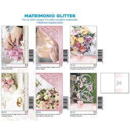 BIGLIETTI AUGURI 12PZ    MATRIMONIO