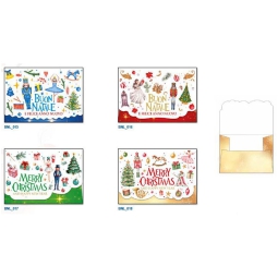 PORTASOLDI NATALE 12X17CM SOGGETTI ASSORTITI 12PZ