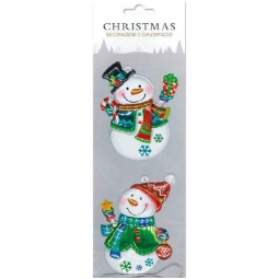 CHIUDIPACCO DECORAZIONE 3D 30X10CM PUPAZZO NEVE