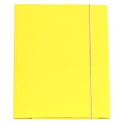 CARTELLE PLASTIFICATE 10PZ 3L 25X34 GIALLO C/ELAS