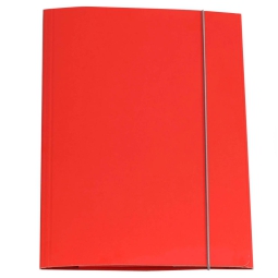 CARTELLE PLASTIFICATE 10PZ 3L 25X34 ROSSO C/ELAS