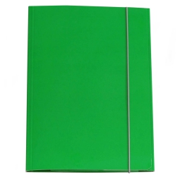 CARTELLE PLASTIFICATE 10PZ 3L 25X34 VERDE C/ELAS