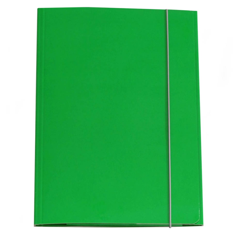 CARTELLE PLASTIFICATE 10PZ 3L 25X34 VERDE C/ELAS