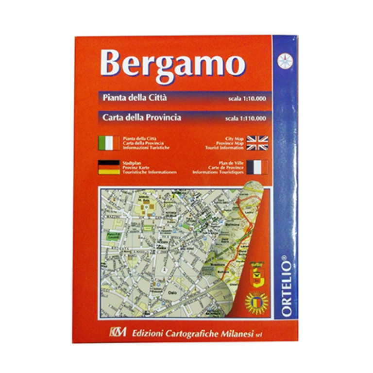 CARTINE BG CITTA' E PROVINCIA STRADALI PIEGATE