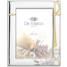 CORNICE FOTO 13X18CM     COMUNIONE SPUTT.ARGENTO