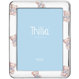 CORNICE 9X13CM DECORO ORSETTO CELESTE