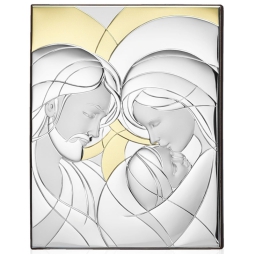 DECORO ICONA 16,5X21CM   SACRA FAMIGLIA