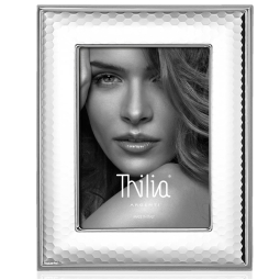 CORNICE 13X18CM ARGENTATA LAVORAZIONE NIDO D'APE