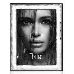 CORNICE 10X15CM ARGENTATA MARTELLATA