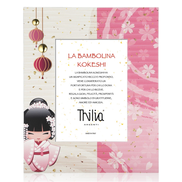 CORNICE 13X18CM KOKESHI  DECORI ROSA