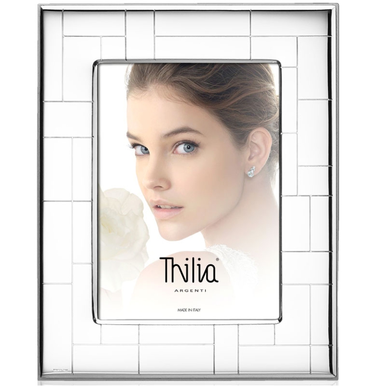 CORNICE ARGENTO 10X15CM    FONDO RETTANGOLI