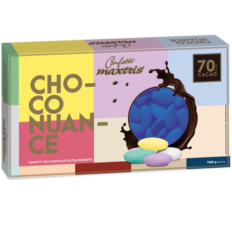 CONFETTI CHOCO NUANCE    1KG BLU