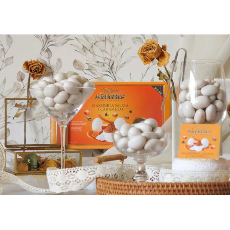 CONFETTI MAXTRIS 1KG     MANDORLA SALATA CARAMELLO 3