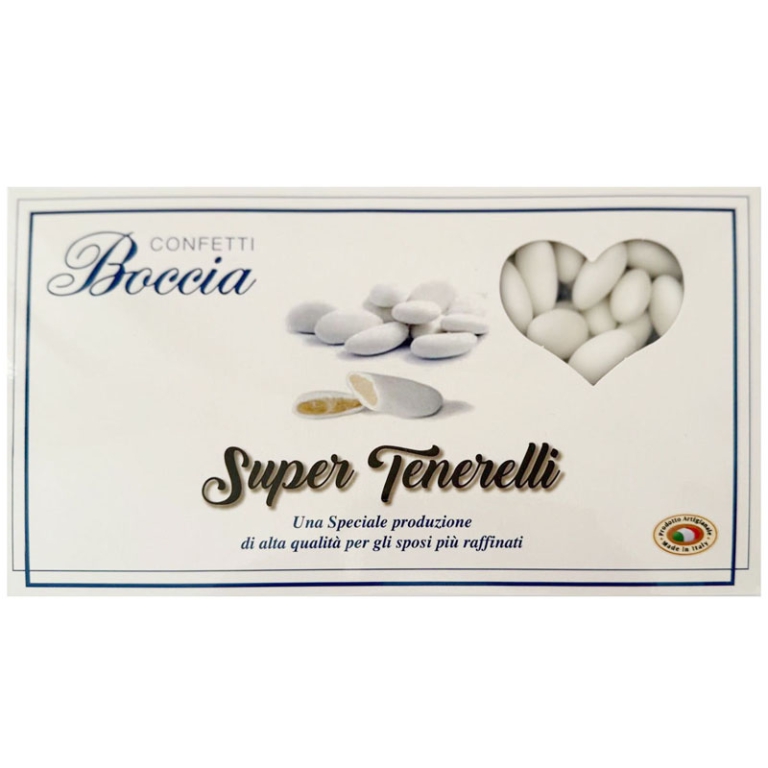 CONFETTI MANDORLA SUPER  TENERELLI 1KG BIANCO 2
