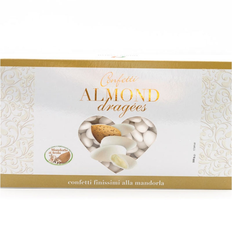 CONFETTI MANDORLA BIANCO ALMOND 500GR