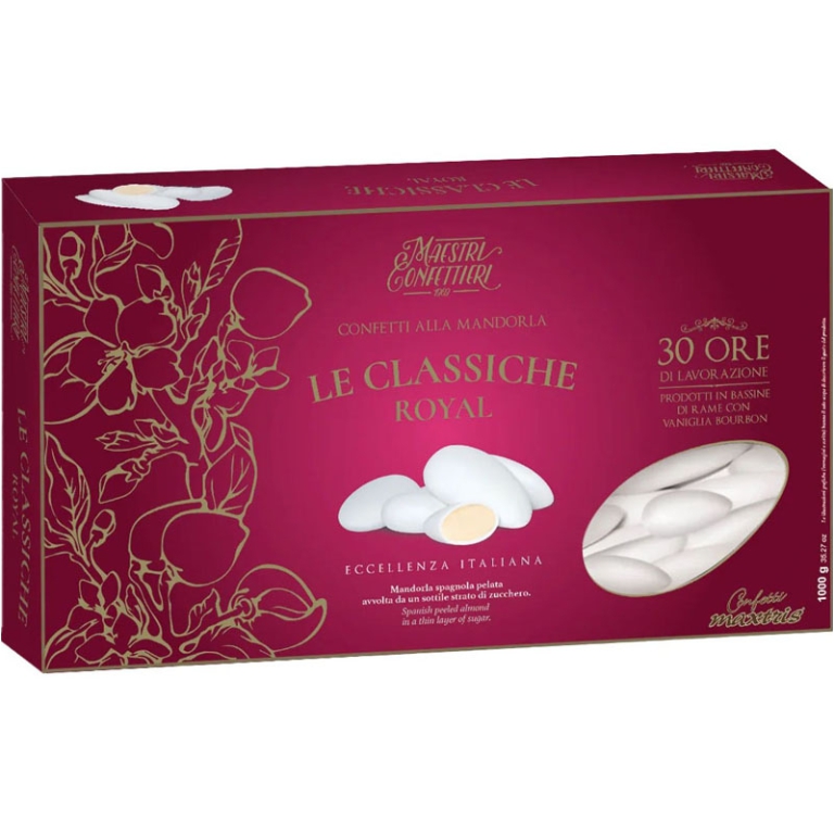 CONFETTI ROYAL 1KG BIANCO MANDORLA